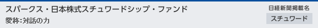 スパークス・日本株式スチュワードシップ・ファンド(愛称：対話の力)